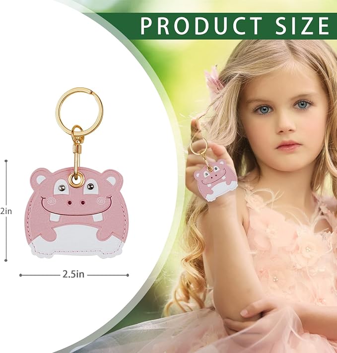 Leather Keychain Case Holder Compatible - Image 2