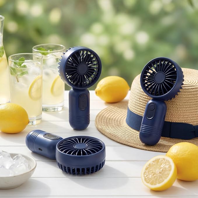 Rossesay 6 Pcs Mini Portable Fan Bulk Cute Handheld Lightweight Small Little - Image 4