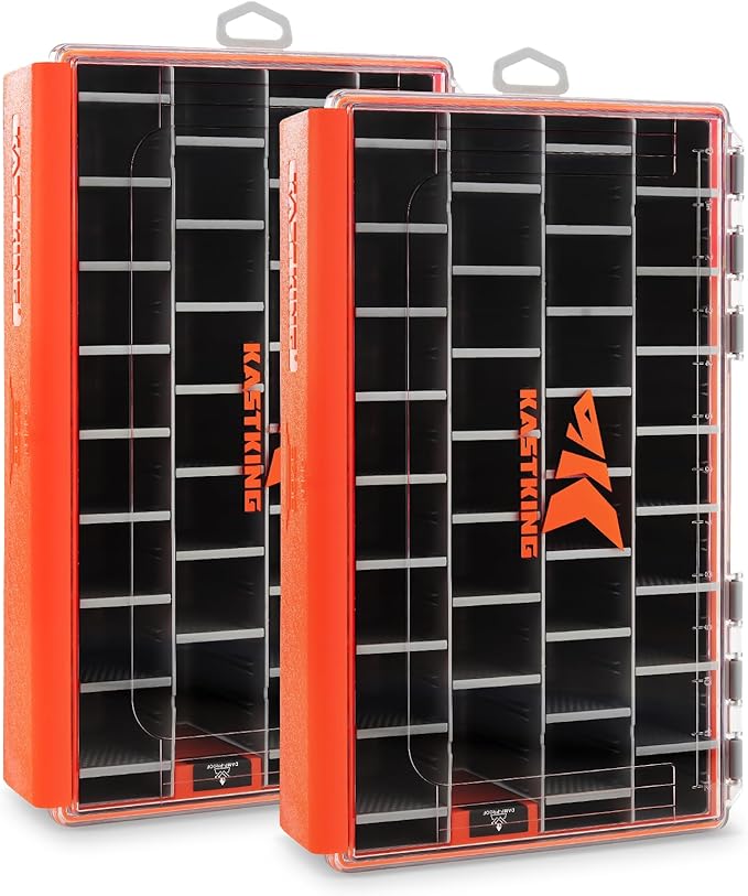KastKing HyperSeal Waterproof Tackle Box, 3700 Deep Tackle Trays, Fishing by KastKing