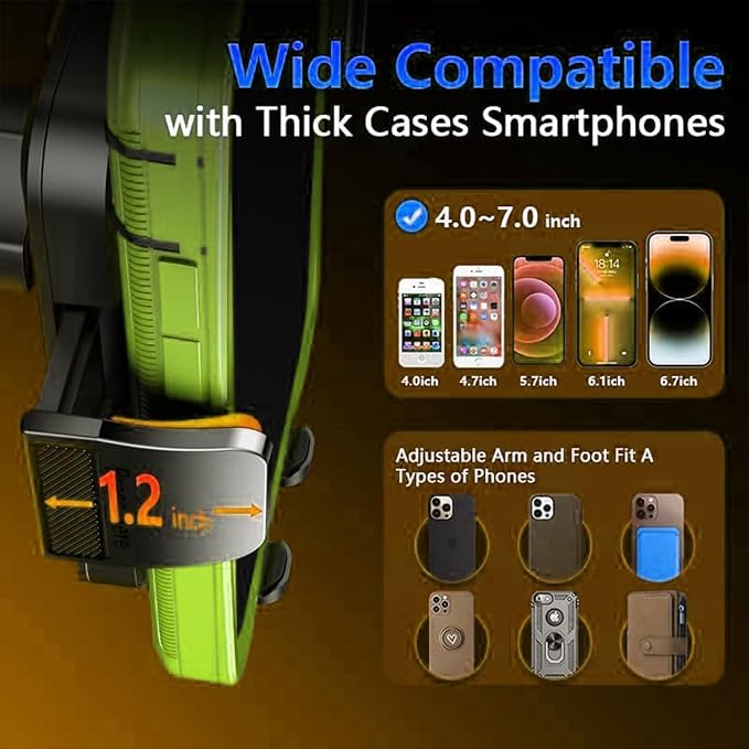 Qifutan Cell Phone Holder Phone Holder Car Automobile Air Vent Hands Free - Image 6