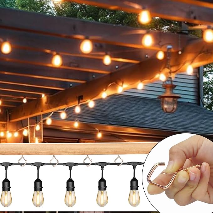30 Pcs Rose Gold Eye Hooks Screw Heavy Duty, Ceiling Hooks - Image 4