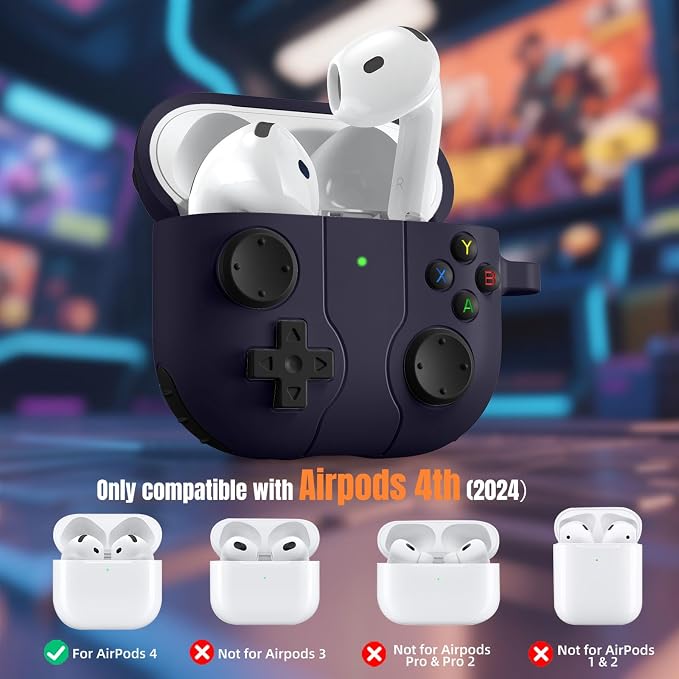 Getino Game Case for AirPods 4 2024 Cover - Image 2