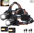 Rechargeable Headlamp Super Bright LED Head Lamp, 90° Adjustable Focus Headlight by Bitlyle