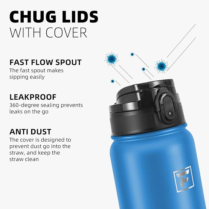 Fanhaw 32 oz Insulated Stainless Steel Water Bottle - Image 4