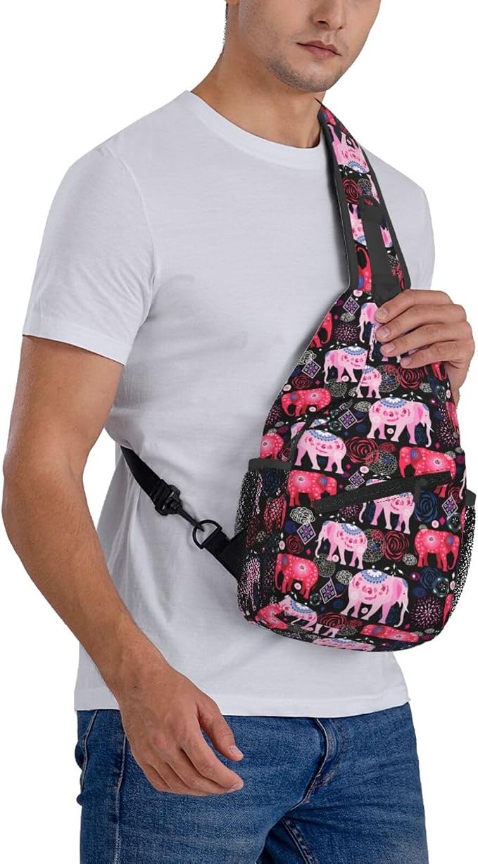 African Ethnic Elephant Sling Backpack - Image 8