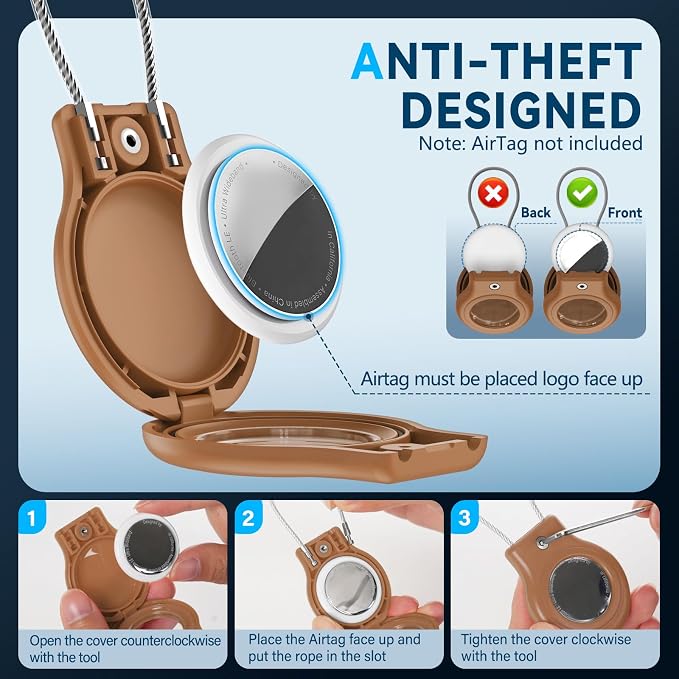 Waterproof Airtag Holder, 4 Pack Airtag Case - Image 3