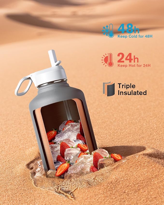 Half Gallon Water Bottle Insulated - Image 2
