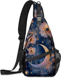 FyLybois Moon Sling Bag for Women Lightweight Crossbody Backpack Casual Daypack by FyLybois