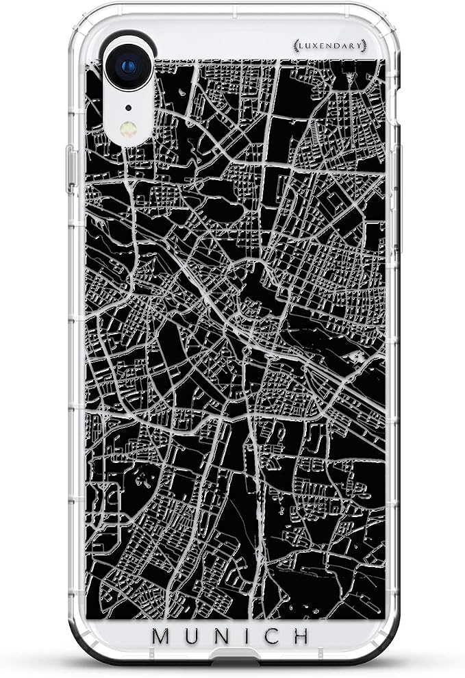 Munich Streets Map | Luxendary Air Series Clear Silicone Case - Image 3
