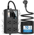10FT Outdoor Waterproof Power Strip Surge Protector by Unknown