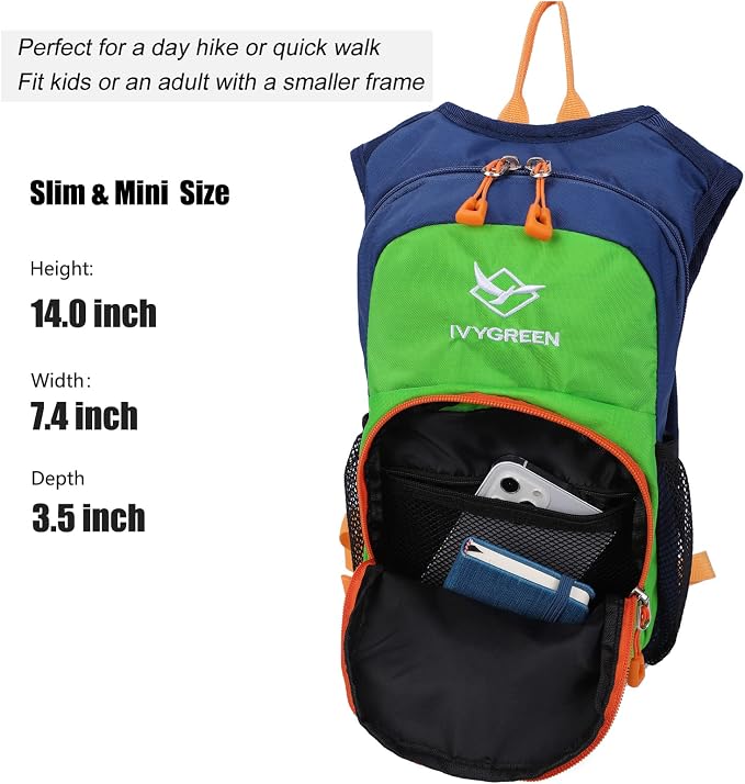 Ivygreen Kids Hydration Backpack, Hiking Backpack - Image 4
