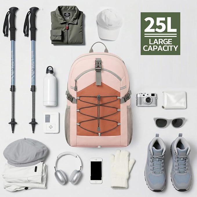TILYMOL Hiking Travel Backpack for Women 25L - Image 6