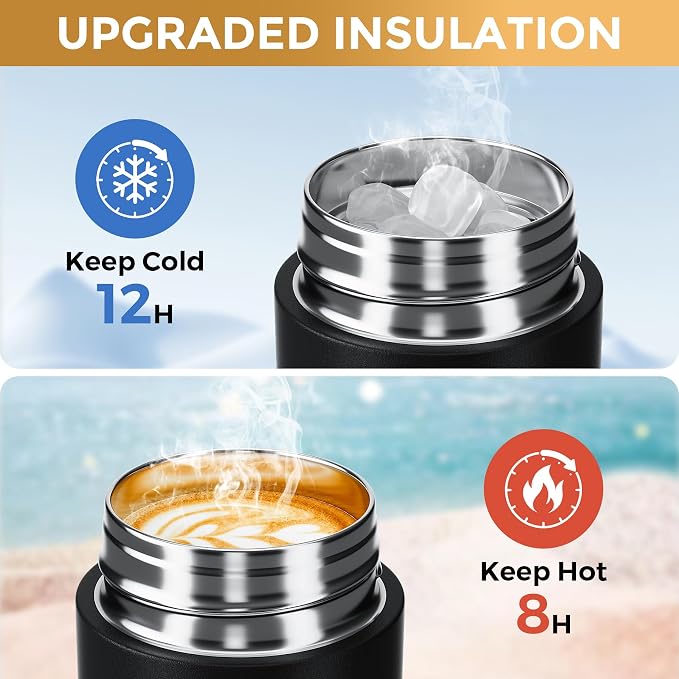 【Upgraded】Exllena Small Insulated Water Bottle 8 oz/250ml– Mini Insulated Water - Image 8