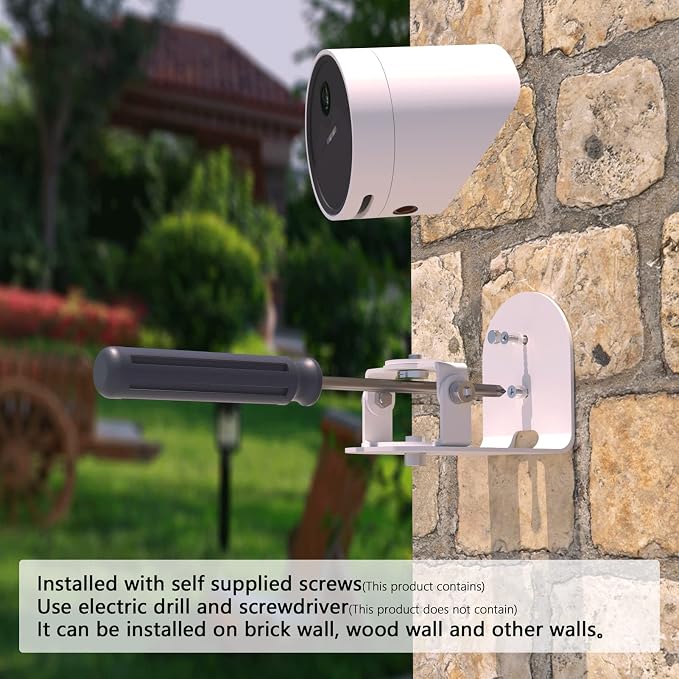 Teccle Metal Wall Mount for SimpliSafe Outdoor Camera, 360 Degree Adjustment - Image 6