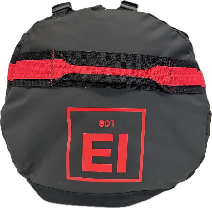 Element Equipment Trailhead Duffel Bag Shoulder Straps Waterproof Black/Red - Image 6