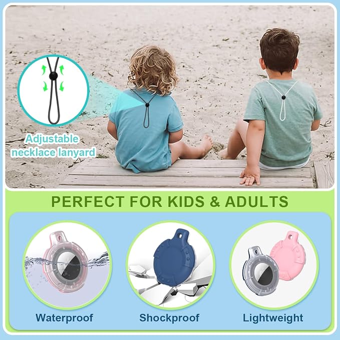 for Air Tag Bracelet & Airtag Necklace, Silicone Wristband Air tag Holder Kids - Image 6
