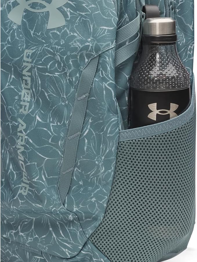 Under Armour Unisex Hustle 6.0 Backpack, Jasper Blue/Jasper Blue/Serpentine - Image 4