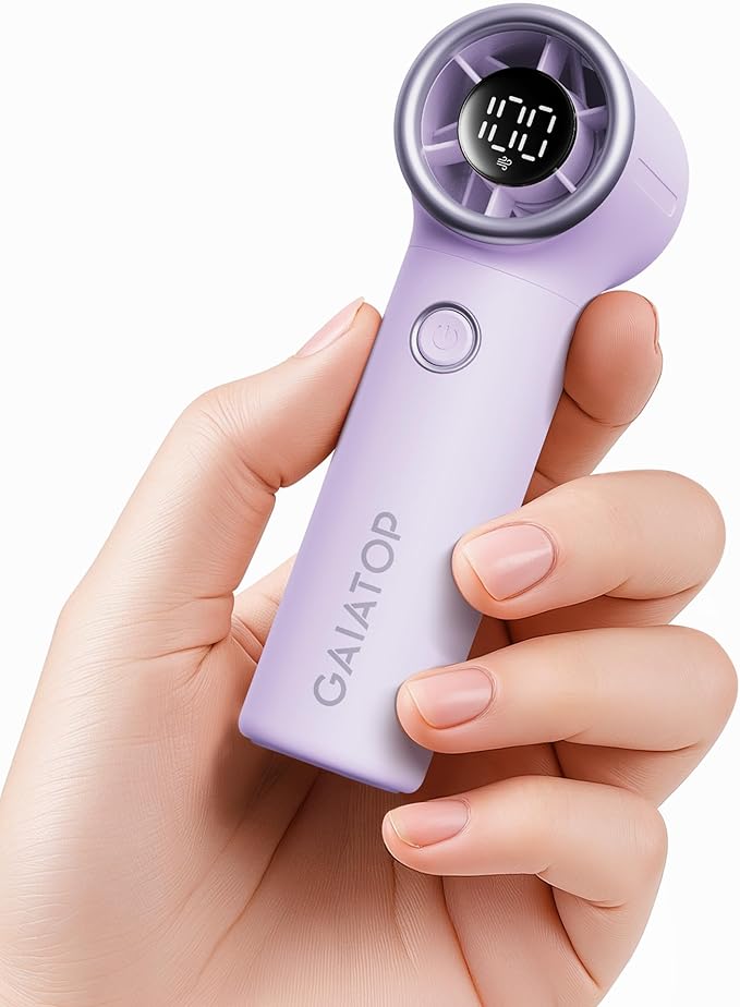 Gaiatop Mini Portable Handheld Fan, 4000mAh Personal Turbo Fans Pocket Size by GAIATOP