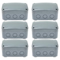 Nineleaf 6PK Outdoor Junction Box ABS Plastic Dustproof IP66 Waterproof by NineLeaf