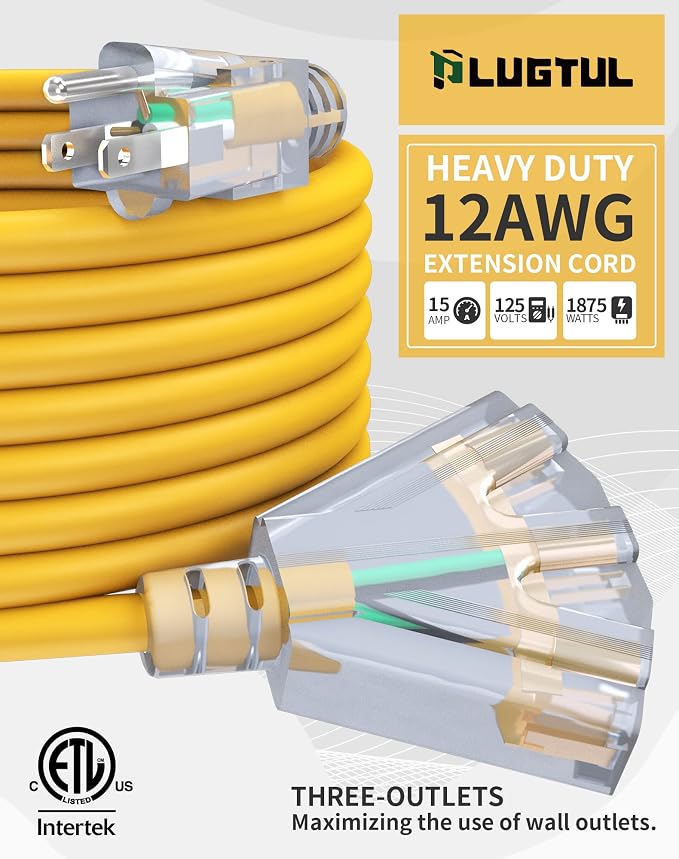 6Ft 12/3 Outdoor Extension Cord - Image 2