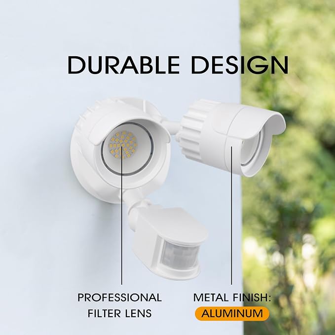 LED Motion Sensor Outdoor Lights, 34W 3500LM 5000K Daylight, IP65 Waterproof - Image 3