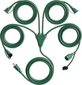 Eversimpleinc 1 to 4 Splitter Extension Cord, 3 Prong Plug by EversimpleInc