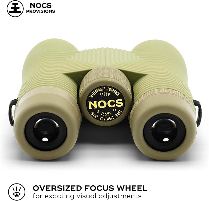 Nocs Provisions Field Issue Compact 10x32 Waterproof Binoculars, Shockproof - Image 2