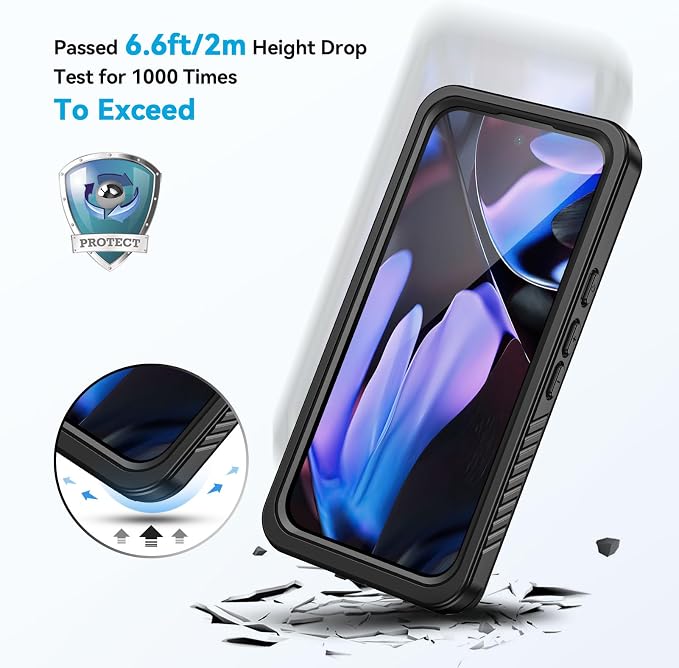 Lanhiem Pixel 9 Pro XL Case, IP68 Waterproof Dustproof Case - Image 4