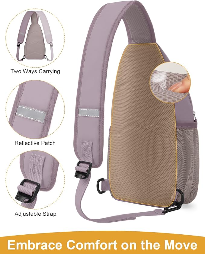 Pritent Crossbody Bags for Women Man, Waterproof Sling Bag Backpack Trendy - Image 4