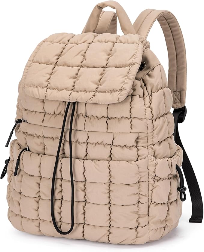 CLUCI Puffy Quilted Backpack Purse by CLUCI