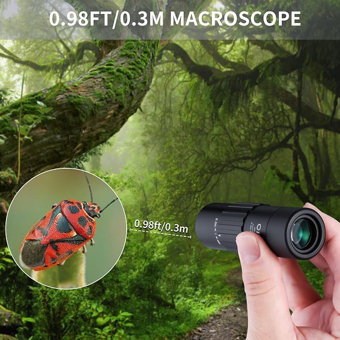 10x25 Monocular Telescope, Compact Mini Pocket Size Waterproof Fogproof - Image 7