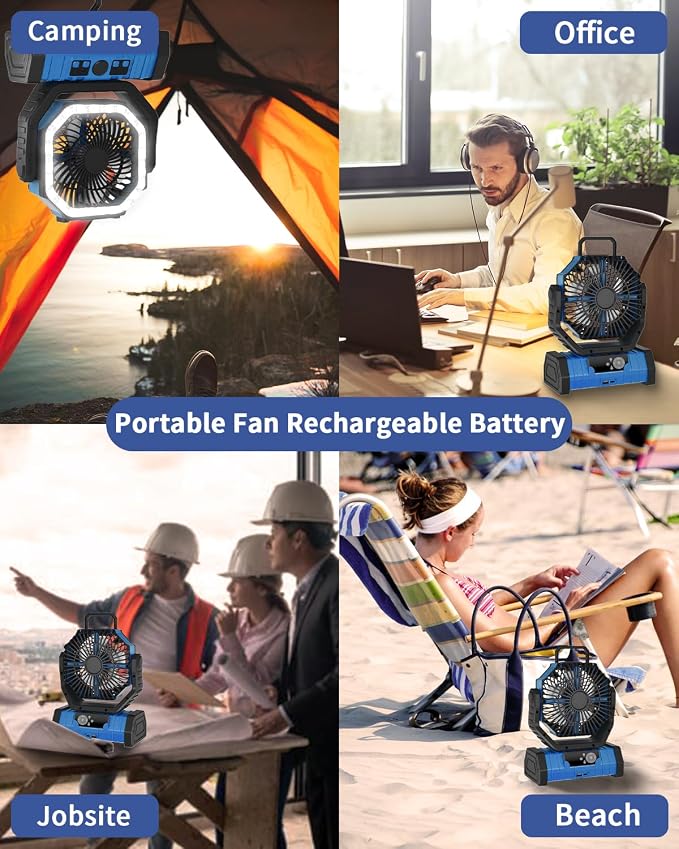 ADUST Camping Fan Battery Operated Powered Fan - Image 8