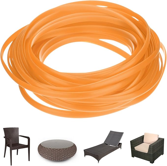 M METERXITY 1-Pack Wicker Repair Kit, 5mm x 33ft/10m Plastic Flat Rattan by MMETERXITY