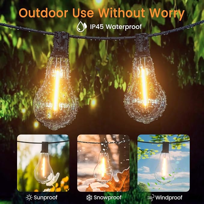 String Lights for Outside, 75FT Patio Lights - Image 4