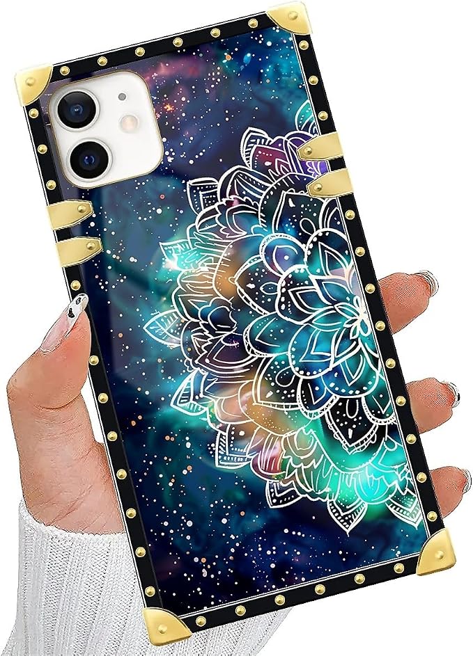 Compatible with iPhone 11 Case, Starry Sky Colourful Mandala Luxury Golden - Image 5