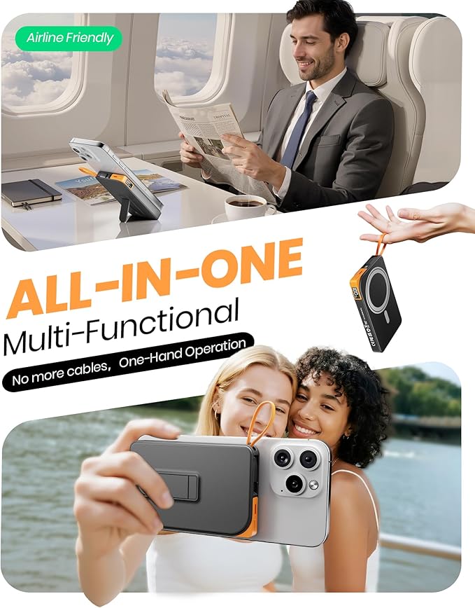 for Magsafe Portable Charger, 3-in-1 Magnetic Power Bank - Image 6