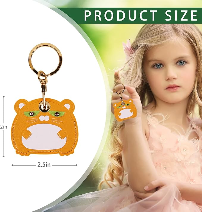 Leather Keychain Case Holder Compatible - Image 2