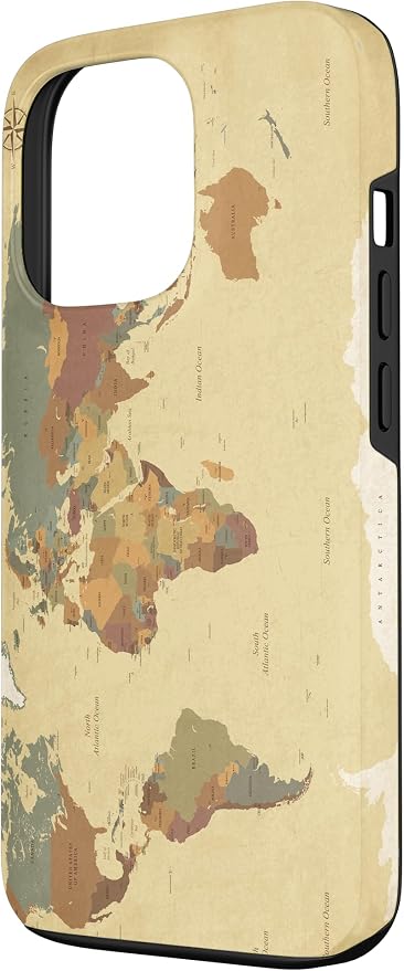 Globe Map Smartphone Cell Cover Gift World Map Pattern Phone Case - Image 2