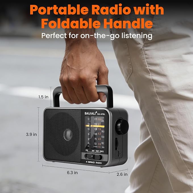Solar-Powered Portable Radio, AM/FM/SW Radio - Image 2