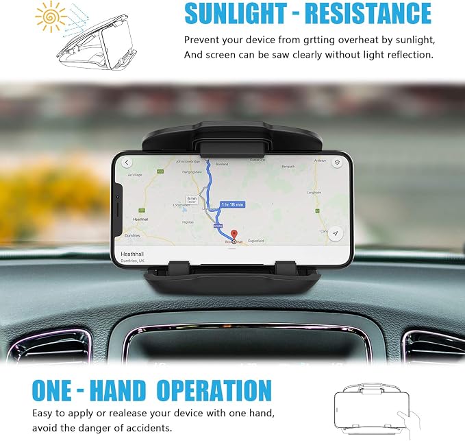 WixGear GPS Holder for Car, GPS Dash Mount for Garmin, Nuvi Drive Dezl - Image 2