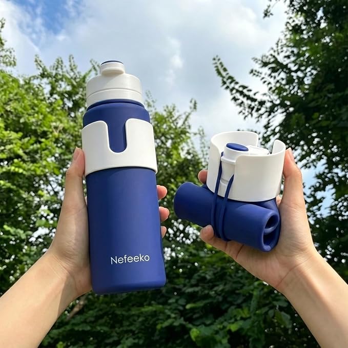Nefeeko Collapsible Water Bottle, BPA Free 26oz Foldable Water Bottle - Image 7