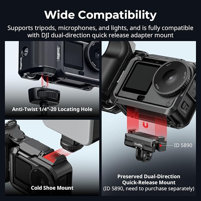 SMALLRIG Handle Grip Kit for DJI Osmo Action 6 - Image 5