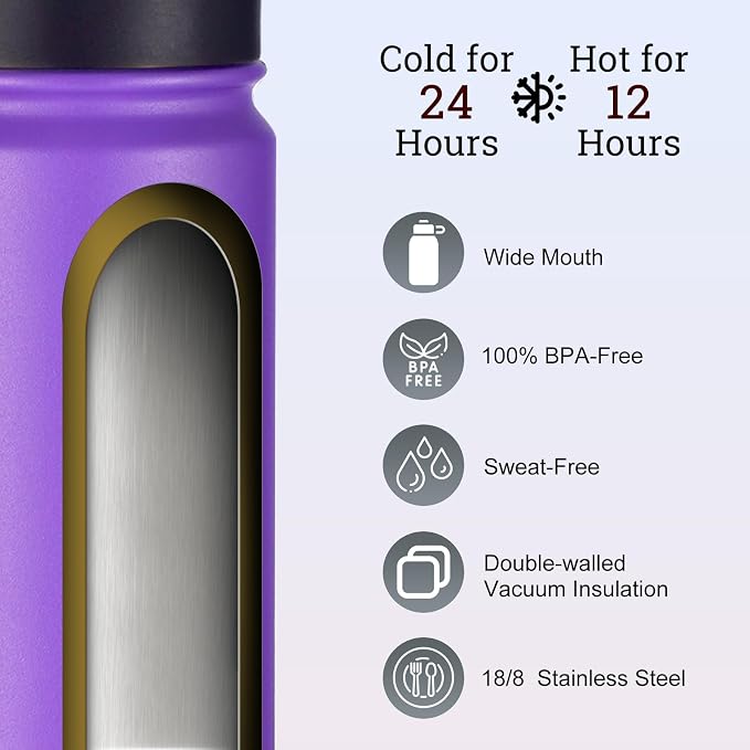 mininoo 24 oz Insulated Water Bottle - Image 3
