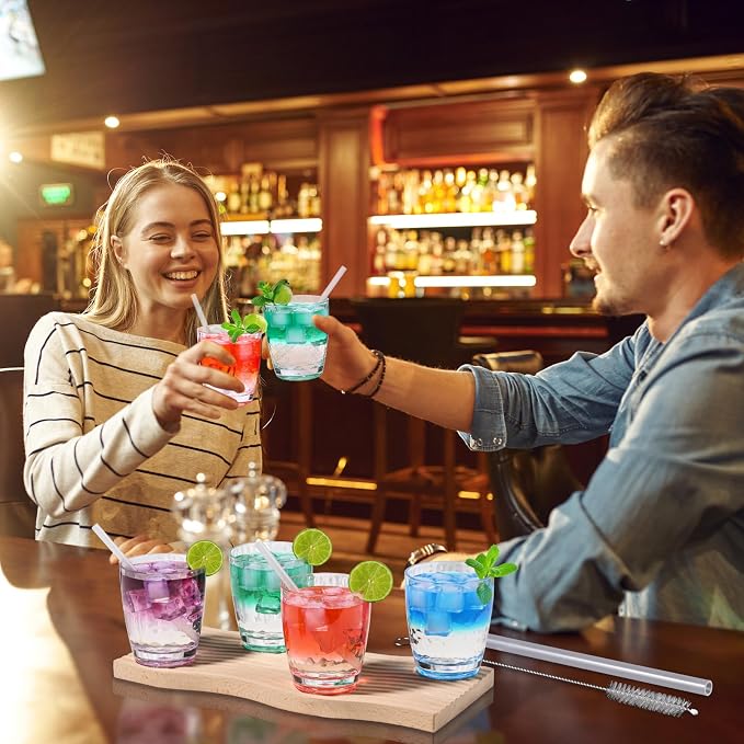 6 Pcs Plastic Drinking Tumblers of 14 oz, Acrylic Drinking Glasses - Image 6