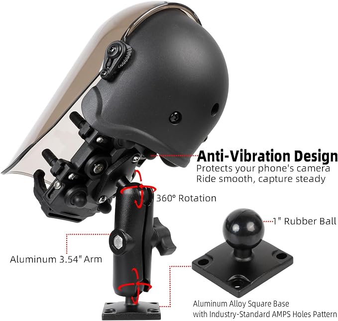 Universal Phone Mount Holder for Boat Motorcycle, - Image 2