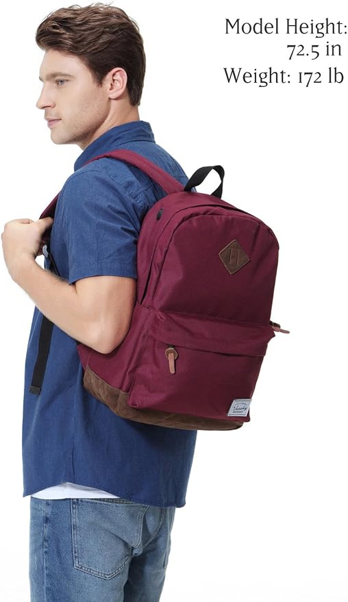 Backpack for Men Women, VASCHY Classic Water-resistant Lightweight Travel - Image 5