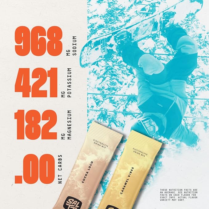 SALTT Electrolytes Powder Packets, Cocoa Variety Pack - Image 3