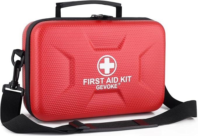 Gevoke 410 Piece Waterproof Hard Shell First Aid Kit by Gevoke