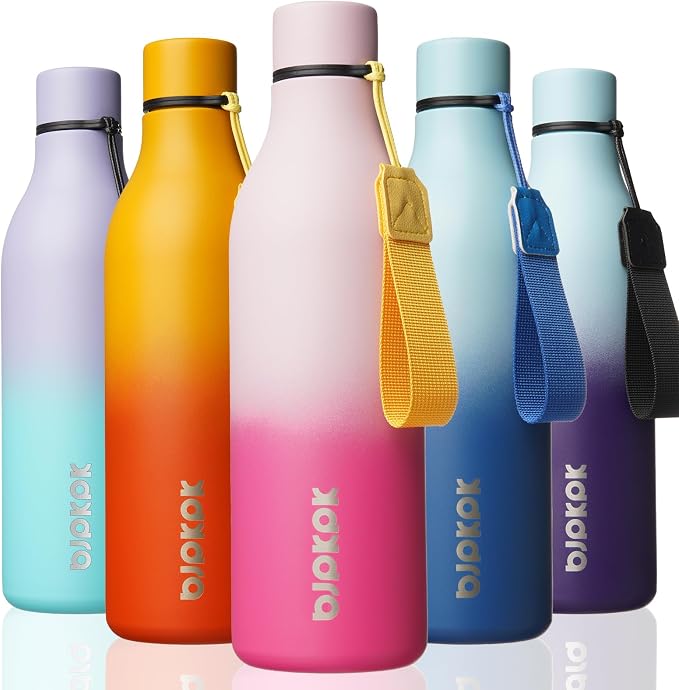 BJPKPK Insulated Water Bottles, 25 oz Stainless Steel Metal Water Bottle by BJPKPK