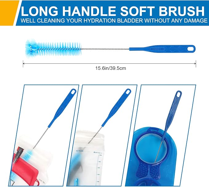 TAGVO Hydration Bladder Cleaning Kit, 6 in 1 Water Bladder Cleaner Set - Image 2